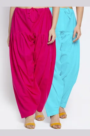 GRACIT Women Pack Of 2 Solid Cotton Salwars