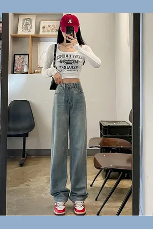 DressBerry Women Straight Fit High-Rise Light Fade Jeans