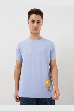 SPYKAR Men Typography Printed Round Neck Cotton Slim Fit T-shirt
