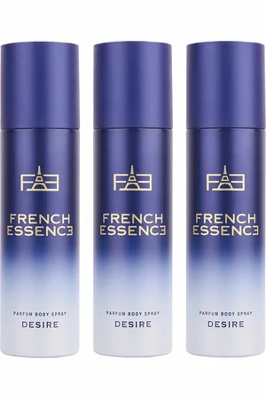 FRENCH ESSENCE Set Of 3 No Gas Long Lasting Desire Deodorants Body Spray - 120ml Each
