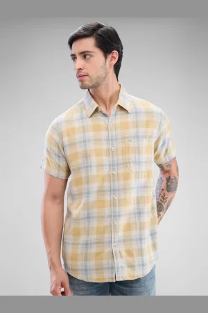 SPYKAR Men Tartan Checks Slim Fit Casual Shirt