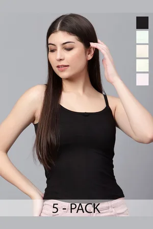 Moda Rapido Women Pack Of 5 Cotton Crop Top