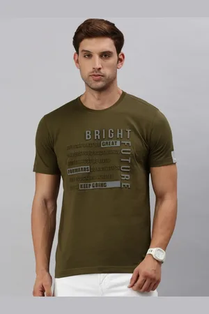 Classic Polo Men Typography Printed Round Neck Pure Cotton Slim Fit T-shirt