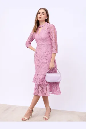 Styli Women High Neck A-Line Midi Dress