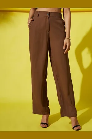 Corsica Women Loose Fit High-Rise Pleated Trousers