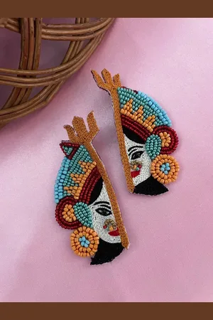 Digital Dress Room Beaded Classic Studs Earrings