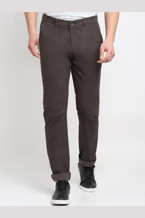 CANTABIL Men Brown Regular Fit Original Cotton Trousers