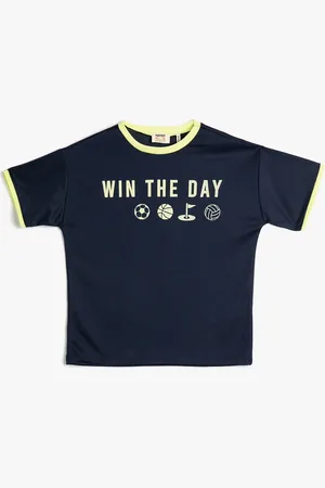 Koton Boys Typography Printed Casual T-shirt
