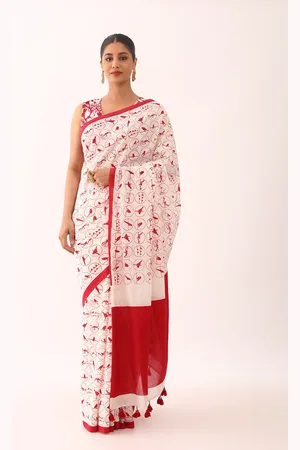 Taneira Abstract Printed Pure Cotton Saree