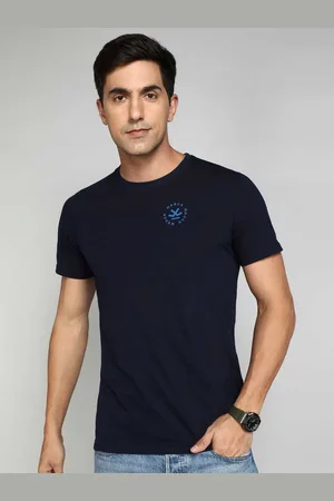 WROGN Men Solid Round Neck Pure Cotton T-shirt