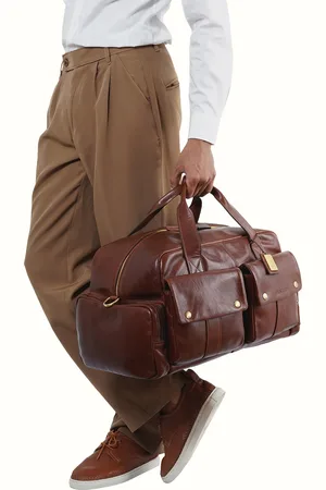 Hidesign La Plata 04 Men Leather Duffle Bag - L