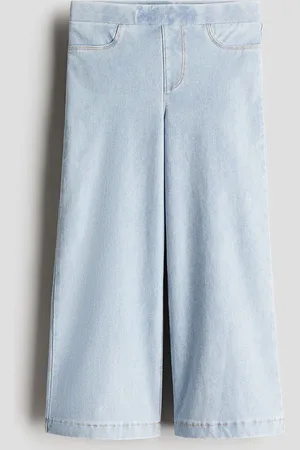 H&M Wide Denim-Look Trousers