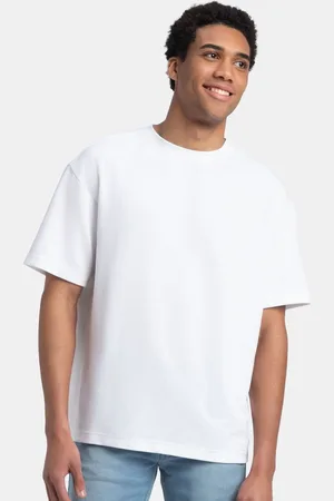 Jockey Oversized Super Combed Cotton Blend Round Neck T-Shirt with StayFresh Treatment -UM23