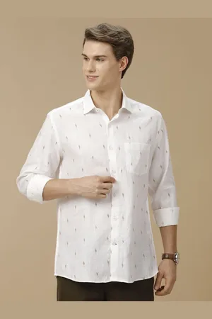 Linen Club Men Contemporary Conversational Printed Slim Fit Casual Shirt
