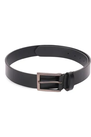 BELWABA Men Black Leather Belt