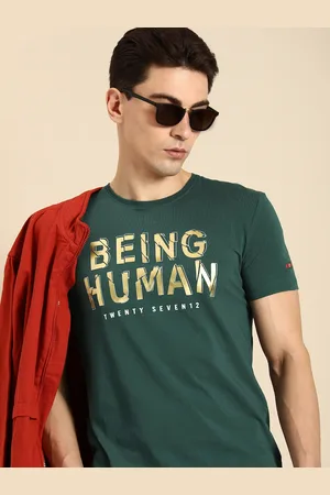 Being Human Men Brand Logo Printed T-shirt