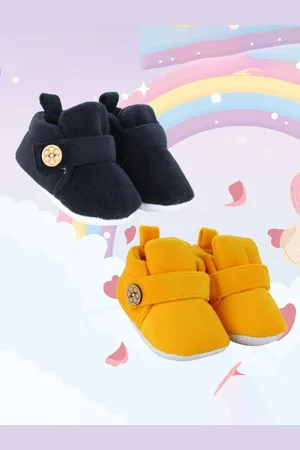 Neska Moda Kids Pack Of 2 Velvet Booties