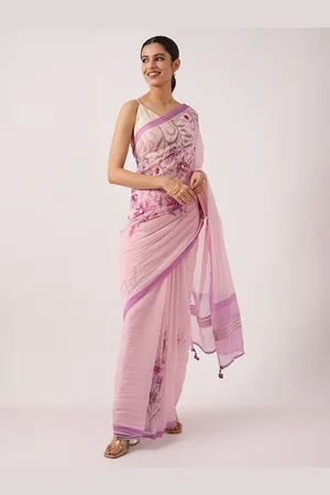 Taneira Floral Printed Silk Cotton Saree