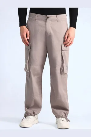 Flying Machine Men Loose Fit Cargos Trousers