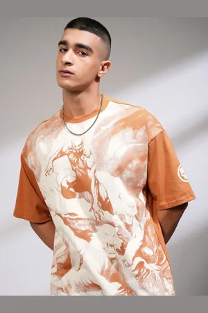 Highlander Men Printed Drop-Shoulder Sleeves T-shirt