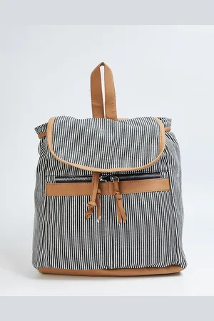 Max Collection Women Striped Backpack