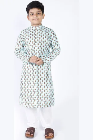 TABARD Boys Conversational Printed Cotton Kurta