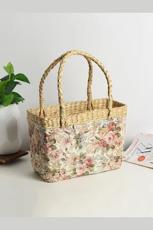 HABERE INDIA Women Floral Printed Bucket Tote Bag