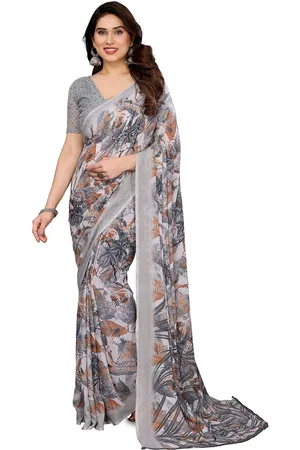Moda Rapido Floral Poly Georgette Saree