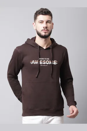 Friskers Men Printed Hooded Sweatshirt