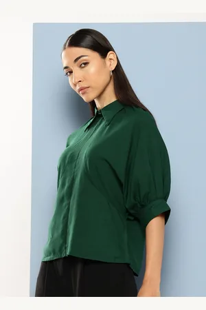 Chemistry Puff Sleeve Shirt Style Top