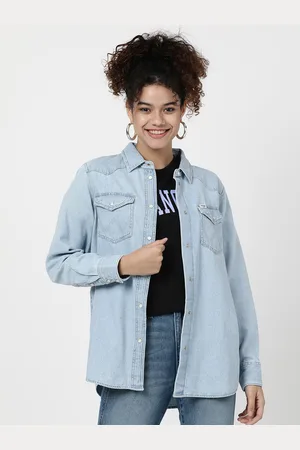 Wrangler Women Casual Denim Shirt