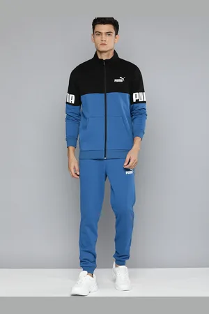 PUMA Men Regular Fit Colourblocked Power Tracksuit
