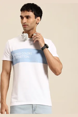 Benetton Men Brand Logo Printed T-shirt