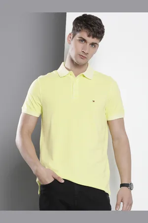 Tommy Hilfiger Men Polo Collar Pure Cotton T-shirt