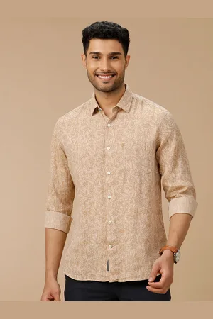 Linen Club Men Contemporary Floral Printed Opaque Casual Shirt