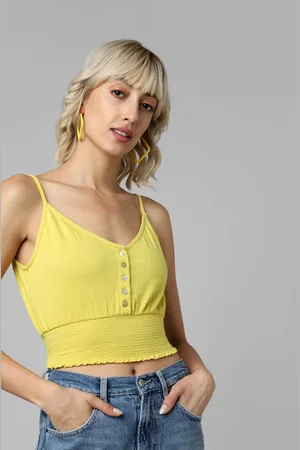 ONLY Yellow Fitted Top