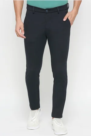 Being Human Men Mid-Rise Flat-Front Plain Regular Trousers
