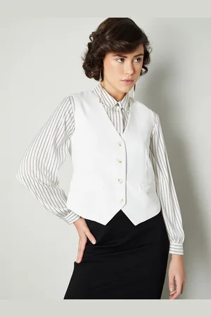 Max Collection Woven V-Neck Waistcoat