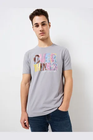 SPYKAR Men Typography Printed Round Neck Cotton Slim Fit T-shirt