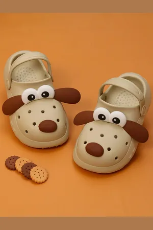 Yellow bee Boys Self Design Clogs