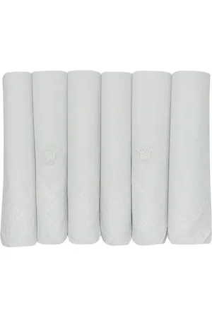 Louis Philippe Pack Of 6 Cotton Handkerchief