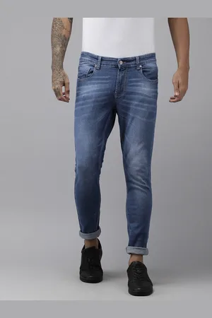 SPYKAR Men Blue Kano Slim Fit Mid-Rise Tapered Leg Light Fade Stretchable Jeans