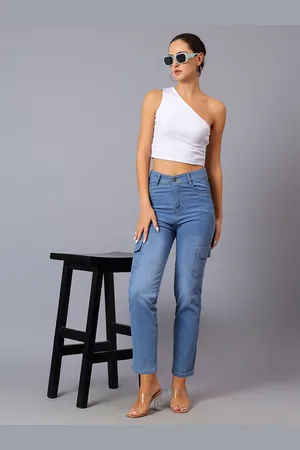 BAESD Women Midrise Cargo Jeans