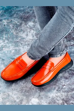 HERE&NOW Men Round Toe Penny Loafers