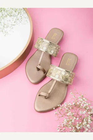 Inc 5 Women Ethnic Embellished One Toe Flats