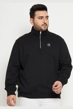 Club York Plus Size Mock Collar Fleece Pullover Sweatshirt