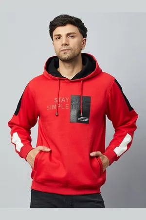 Club York Typography Printed Hooded Fleece Sweatshirt