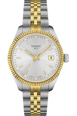 Tissot Women Dial & Stainless Steel Bracelet Style Straps Analogue Watch T1562102203100