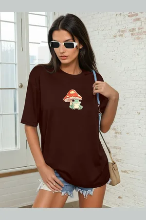 Corsica Women Graphic Printed Round Neck Relaxed Fit T-shirt