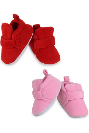 Neska Moda Pack Of 2 Unisex Kids Cotton Booties